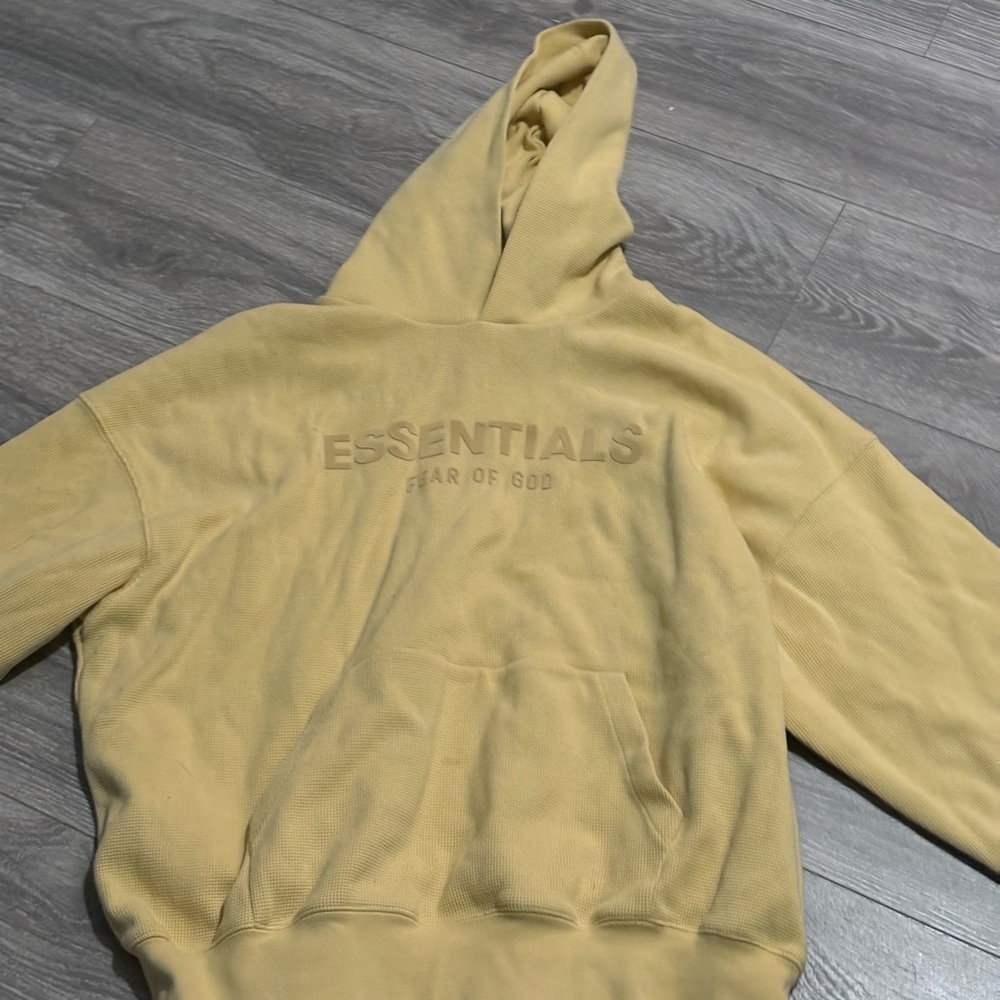 Essentials Fear of God Beige Hoodie
